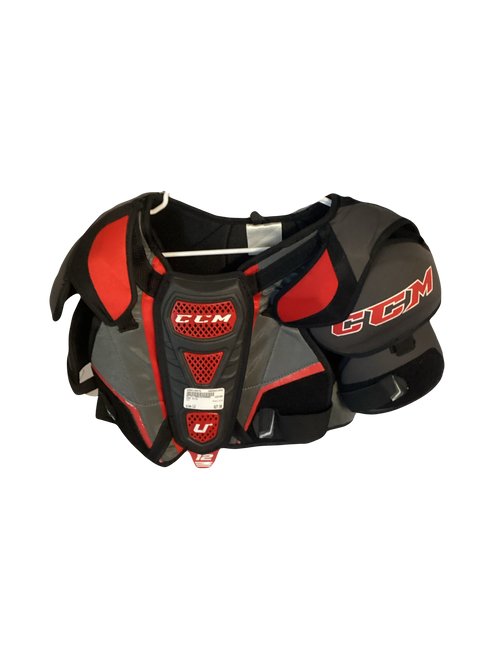 Vist Large View of Product Image Which is Used CCM U+12 Senior Shoulder Pads LG
