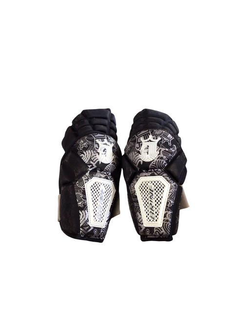 Vist Large View of Product Image Which is Used Brine ELBOW PADS Lacrosse Arm Pads/Guards Black LG