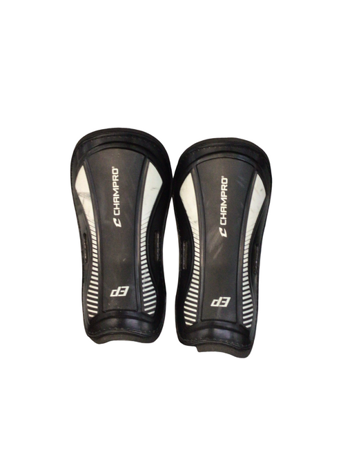 Vist Large View of Product Image Which is Used Champro Soccer Shin Guards Youth Black MD