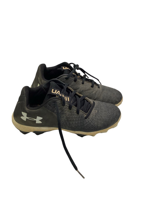 Vist Large View of Product Image Which is Used Under Armour BASEBALL CLEAT BB/SB Cleats Black Senior 7.5