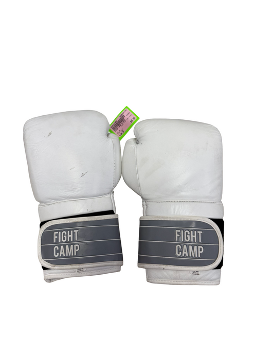 Vist Large View of Product Image Which is Used FIGHT CAMP Leather 12oz Boxing Gloves White