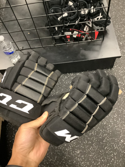 Vist Large View of Product Image Which is Used CCM 4R Intermediate Gloves Black 11"
