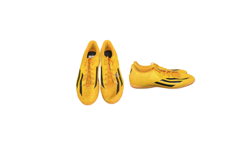 Vist Large View of Product Image Which is Used Adidas Soccer Indoor Shoes Orange Senior 7