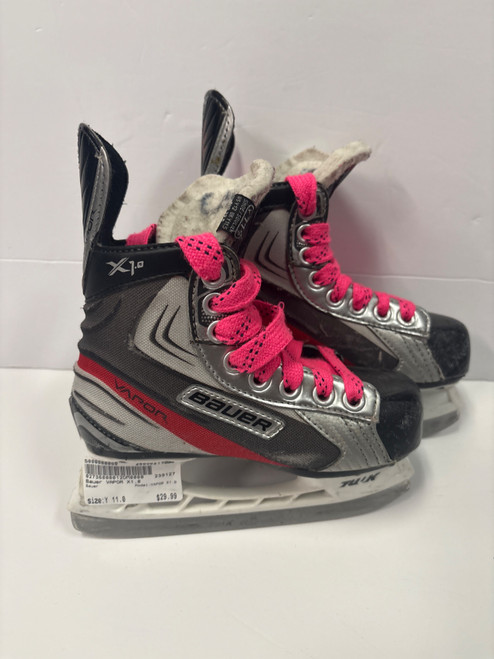 Vist Large View of Product Image Which is Used Bauer VAPOR X1.0 Youth Hockey Skate Youth 11.0