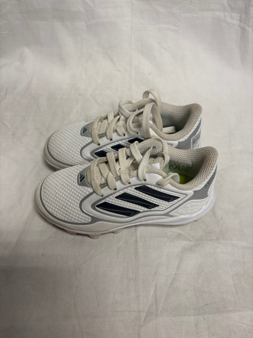 Vist Large View of Product Image Which is Used Adidas PURE HUSTLE BB/SB Cleats White Youth 10.0