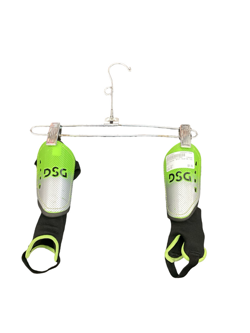 Vist Large View of Product Image Which is Used Dsg Soccer Shin Guards Youth Green SM