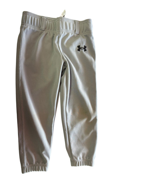 Vist Large View of Product Image Which is Used Under Armour GREY CLOSED BB/SB Pant Boys Grey XS
