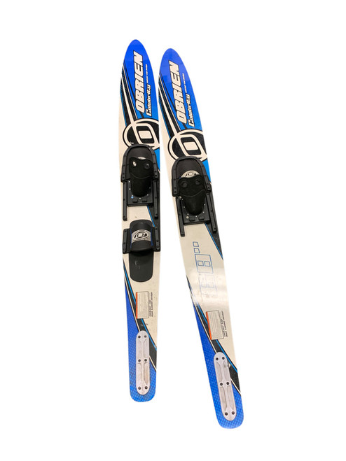 Vist Large View of Product Image Which is Used O'Brien Pair of Skis Royal Blue 68"