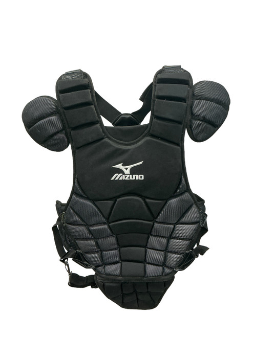 Vist Large View of Product Image Which is Used Mizuno MSCP 1500 SAMURAI 15IN Catchers Chest Protector Black Adult