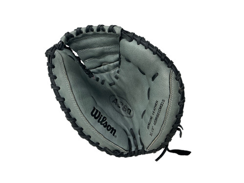 Vist Large View of Product Image Which is Used Wilson A360 BB/SB Catchers RH Throw Black And Grey 31 1/2"