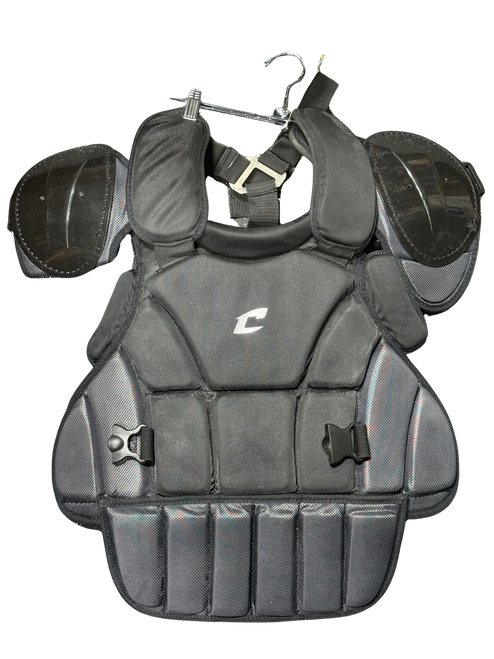 Vist Large View of Product Image Which is Used Champro CHAMPRO BLACK Catchers Chest Protector Black Junior