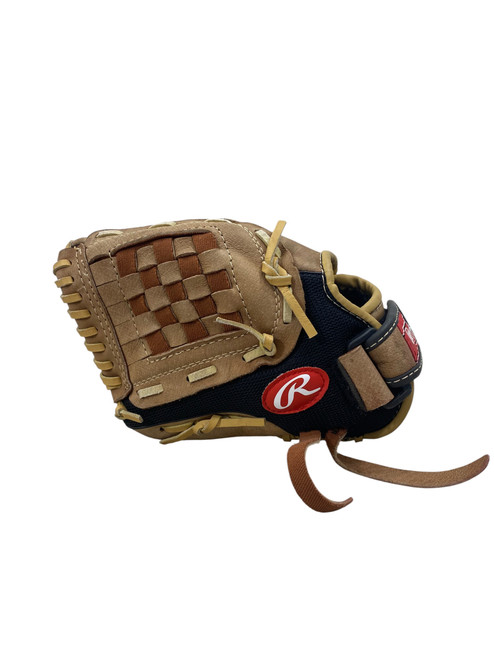 Vist Large View of Product Image Which is Used Rawlings PLAYMAKER SERIES PM110MBC BB/SB Glove LH Throw Brown 11"