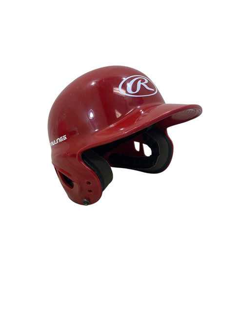 Vist Large View of Product Image Which is Used Rawlings BB HELMET Batting Helmet No Mask Red SM