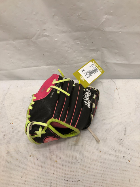 Vist Large View of Product Image Which is Used Rawlings PLAYER SERIES BB/SB Glove T-ball Pink 9"