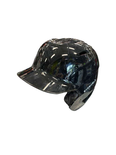 Vist Large View of Product Image Which is Used Evoshield HELMET Batting Helmet No Mask Black MD