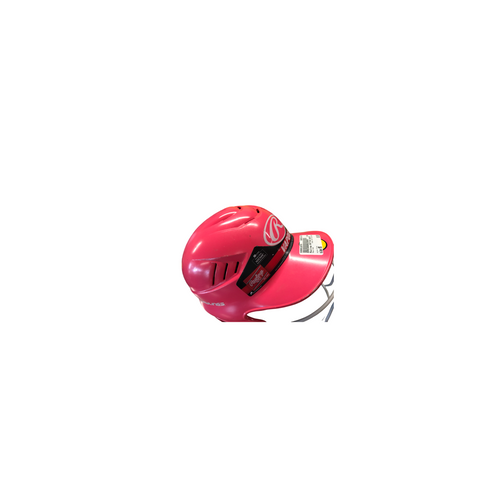 Vist Large View of Product Image Which is Used Rawlings BATTING HELMET Batting Helmet w/Mask Pink MD