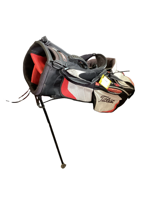 Vist Large View of Product Image Which is Used Titleist RED/BLACK 3 WAY STAND BAG Mens Stand Bag Black