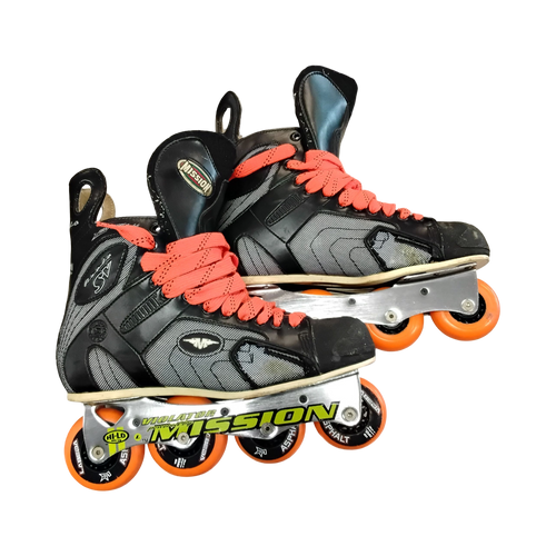 Vist Large View of Product Image Which is Used Mission PROTO SV Senior Aggressive Skates Black Senior 12