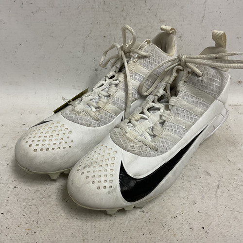 Vist Large View of Product Image Which is Used Nike Alpha Huarache 6 Pro 904581-101 Adult FB Cleats White Senior 10