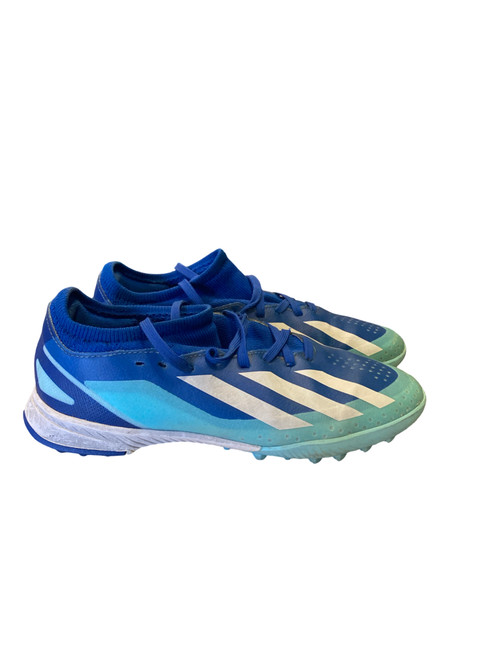 Vist Large View of Product Image Which is Used Adidas Soccer Cleats Royal Blue Junior 03.5