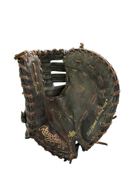 Vist Large View of Product Image Which is Used Rawlings RENEGADE BB/SB First Base RH Throw Black 11 1/2"