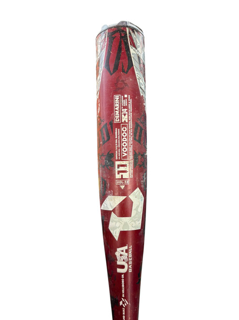 Vist Large View of Product Image Which is Used Demarini VOODOO 2023 BB/SB USA 2 5/8 Bat 30"