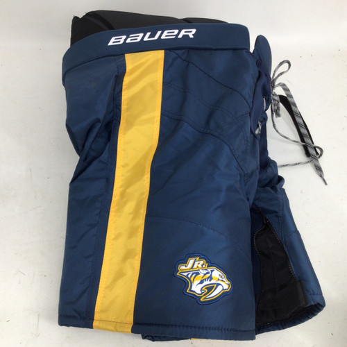 Vist Large View of Product Image Which is Used Bauer JR PREDS SR LG HOCKEY PANTS Senior Pant Navy Blue LG