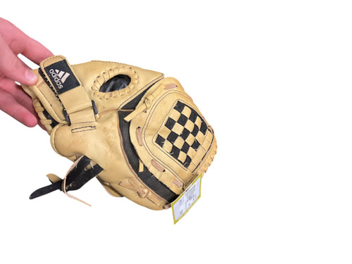 Vist Large View of Product Image Which is Used Adidas EAZY CLOSE BB/SB Glove RH Throw Brown 10"