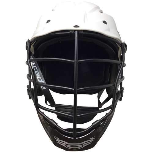 Vist Large View of Product Image Which is Used Cascade CPV R Lacrosse Helmet White LG