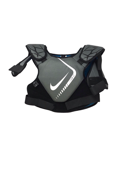 Vist Large View of Product Image Which is Used Nike VAPOR LT Lacrosse Shoulder Pads Grey XL YOUTH