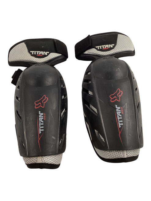 Vist Large View of Product Image Which is Used Fox TITAN PRO Adult Elbow Guard Black MD