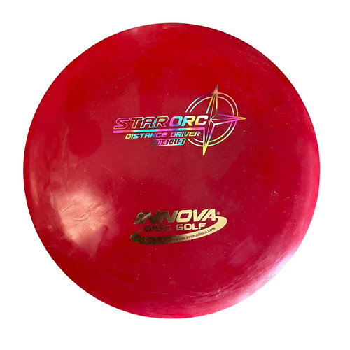 Vist Large View of Product Image Which is Used Innova STAR ORC Disc Golf Driver Red