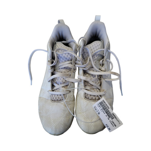 Vist Large View of Product Image Which is Used Under Armour Jr FB Cleats White Junior 06