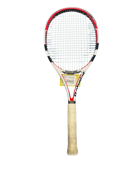 Vist Large View of Product Image Which is Used Babolat PURE STORM Adult Tennis Racquet Red 4 3/8"