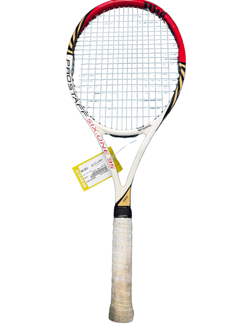 Vist Large View of Product Image Which is Used Wilson PRO STAFF Adult Tennis Racquet Brown 4 1/2"