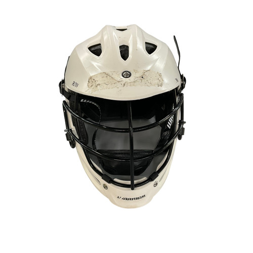 Vist Large View of Product Image Which is Used Warrior BURN JR Lacrosse Helmet White One Size
