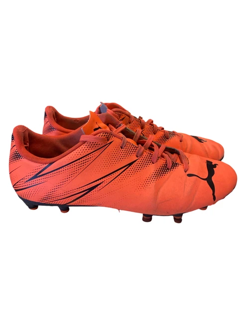 Vist Large View of Product Image Which is Used Puma Soccer Cleats Orange Senior 8