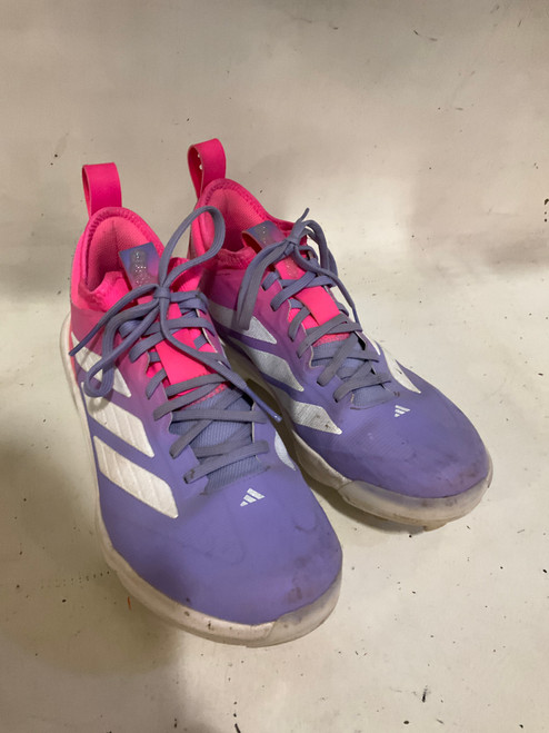 Vist Large View of Product Image Which is Used Adidas BASEBALL CLEATS BB/SB Cleats Pink Senior 8.5