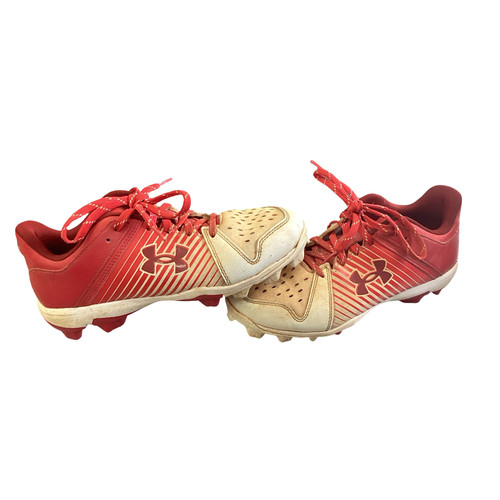 Vist Large View of Product Image Which is Used Under Armour BASEBALL CLEATS BB/SB Cleats Red Senior 6