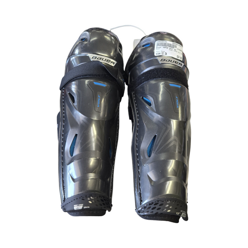 Vist Large View of Product Image Which is Used Bauer VAPOR VOLT SG Senior Shin Guards Black 12"