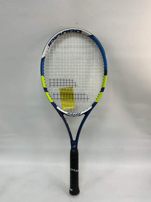 Vist Large View of Product Image Which is Used Babolat GRAPHITE COMOSITE Adult Tennis Racquet Green 4 1/4"