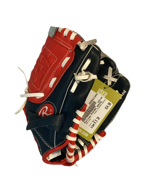 Vist Large View of Product Image Which is Used Rawlings PLAYERS SERIES BB/SB Glove RH Throw Red 9 1/2"