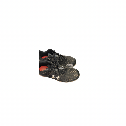 Vist Large View of Product Image Which is Used Under Armour BASEBALL CLEATS BB/SB Cleats Black Youth 06.0