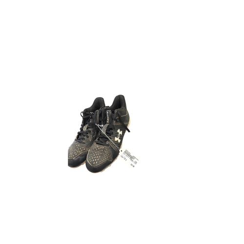 Vist Large View of Product Image Which is Used Under Armour BASEBALL CLEATS BB/SB Cleats Black Youth 07.0