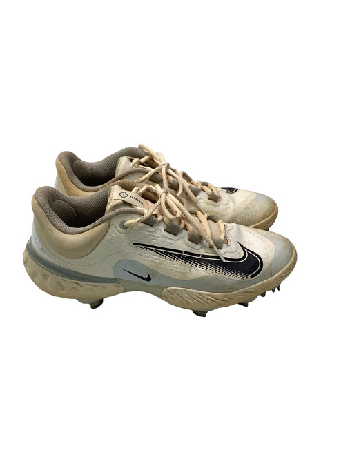 Vist Large View of Product Image Which is Used Nike REACT METAL CLEATS BB/SB Cleats White Senior 8