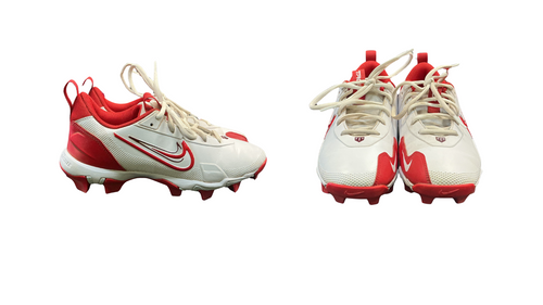 Vist Large View of Product Image Which is Used Nike FORCE TROUT 9 BB/SB Cleats Red And White Junior 06