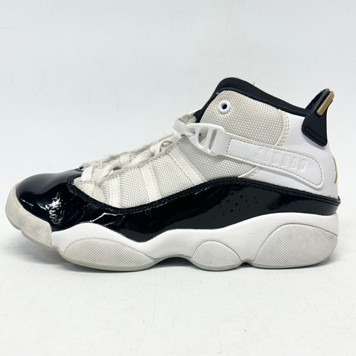 Vist Large View of Product Image Which is Used Jordan JORDAN 6 RINGS Basketball Shoes Y White And Black Junior 02