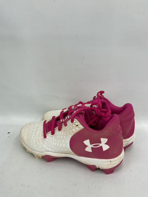 Vist Large View of Product Image Which is Used Under Armour SOFTBALL CLEAT BB/SB Cleats Pink Youth 06.0