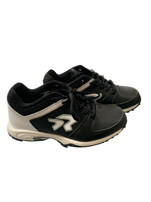 Vist Large View of Product Image Which is Used BLACK/WHITE GIRLS TURFS SZ 6 BB/SB Cleats Black Senior 6