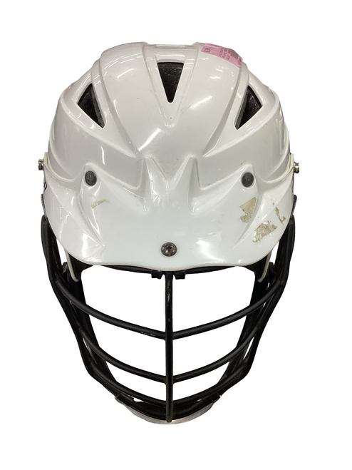 Vist Large View of Product Image Which is Used Cascade ADJUTABLE CPV-R Lacrosse Helmet White MD